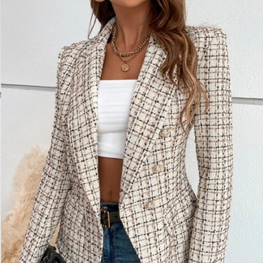 Shoulder Elegant Women's Clothing Coat Jacket