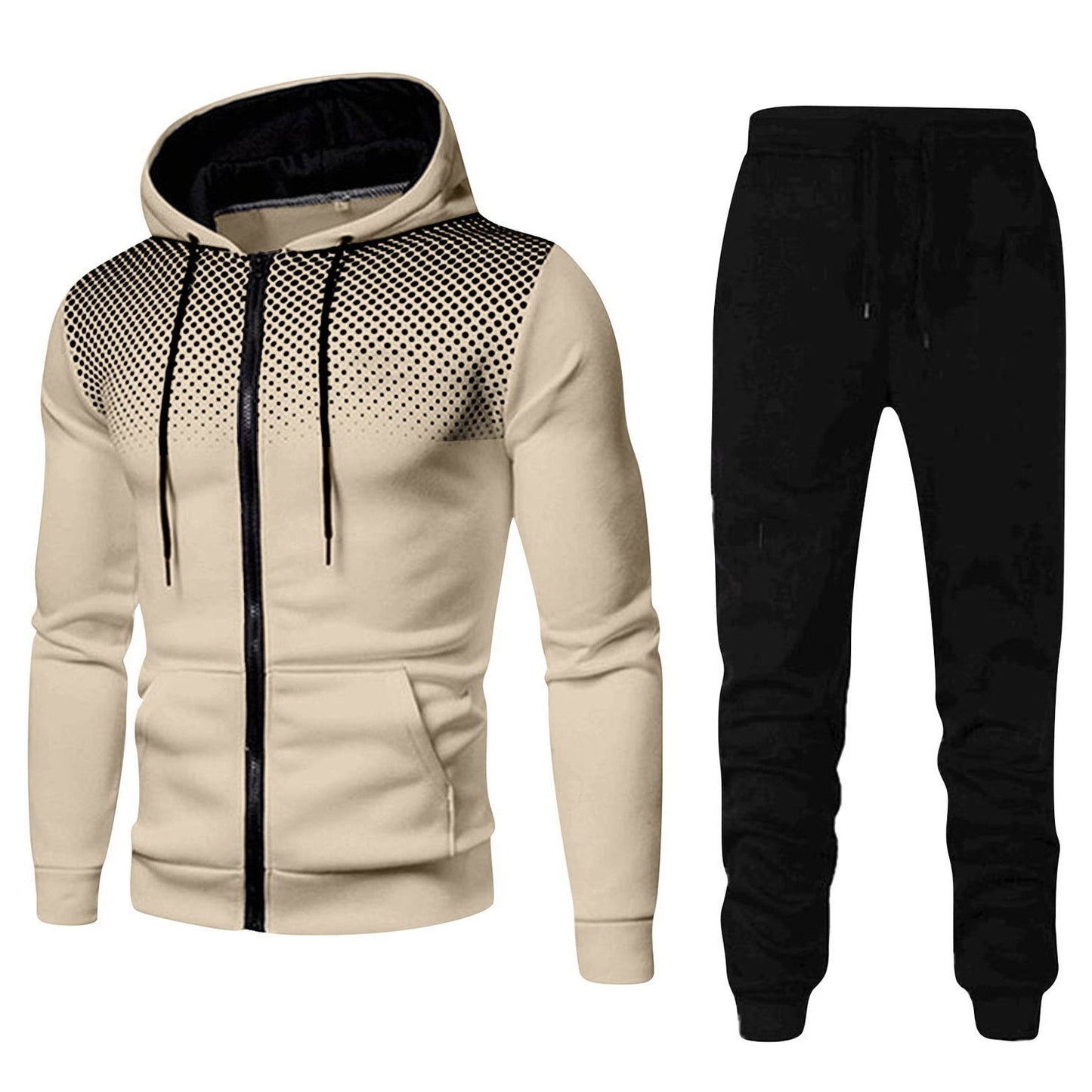 Men's Sports Fitness Casual Zipper Suit