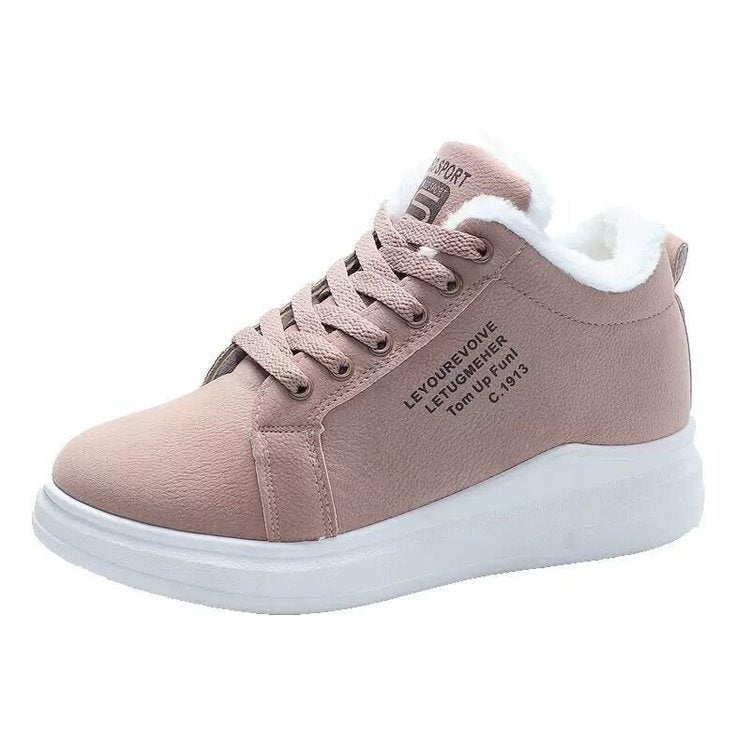 Ladies plus velvet padded warm sports shoes