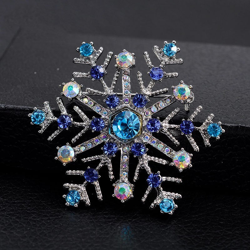 Christmas gift snowflake brooch