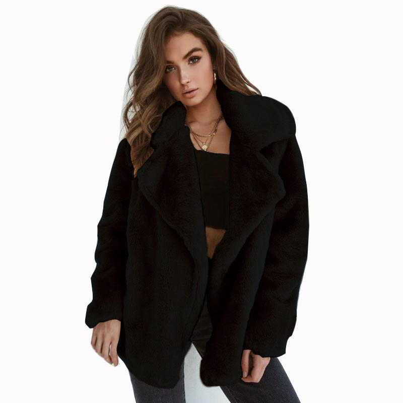 Sexy Plush Lapel Comfort Slim Jacket