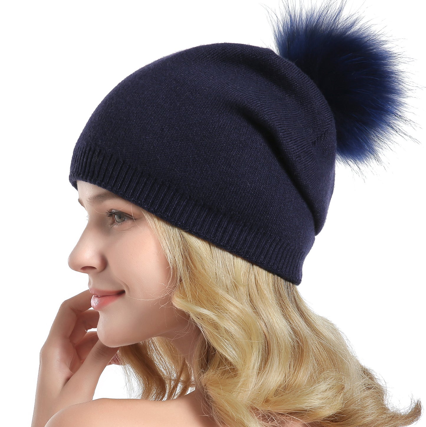 Fur Pompom Hats