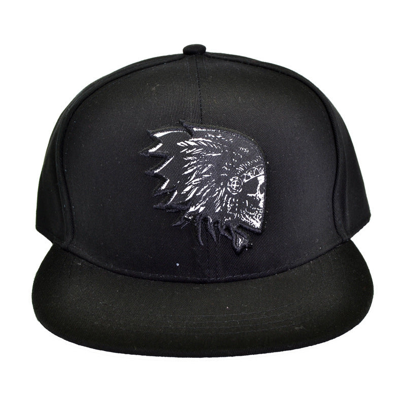 Flat brimmed male hip-hop hat