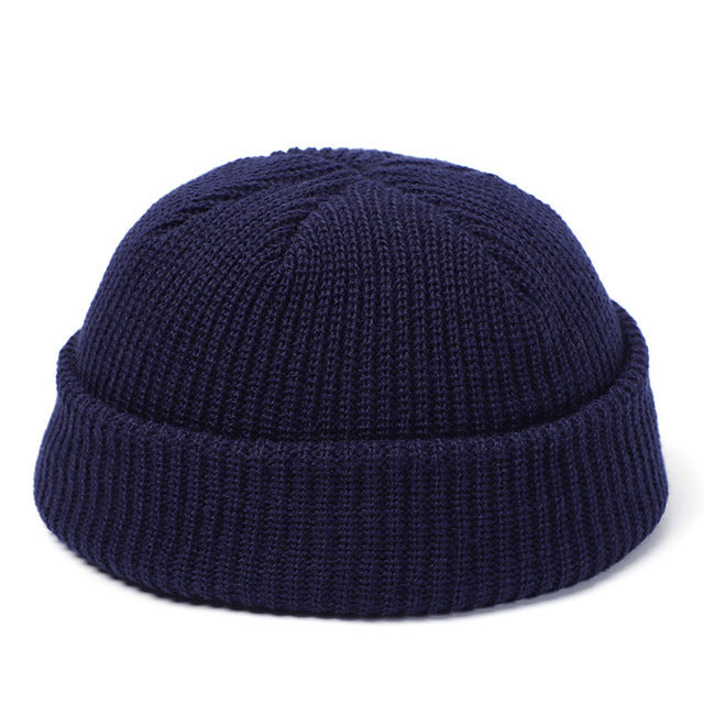 Knitted Hats For Women Skullcap Men Beanie Hat Winter Retro