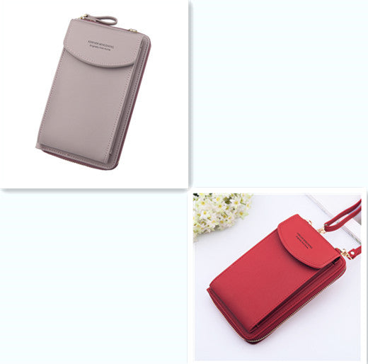 Mobile Phone Bag Zipper Women Diagonal Bag