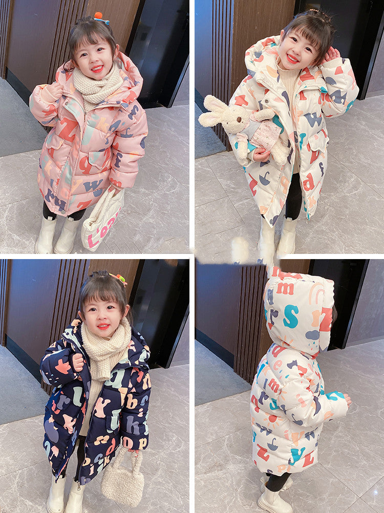 Vêtements pour enfants de style occidental, bébés filles, vêtements en coton rembourré, vêtements en coton pour enfants