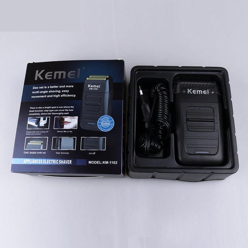 The New Electric Razor Reciprocating Strong Power Rechargeable Men'S Razor Km-1102