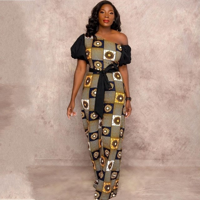 Fashion Ladies African Clothes Dress Dashiki Jumpsuit Women