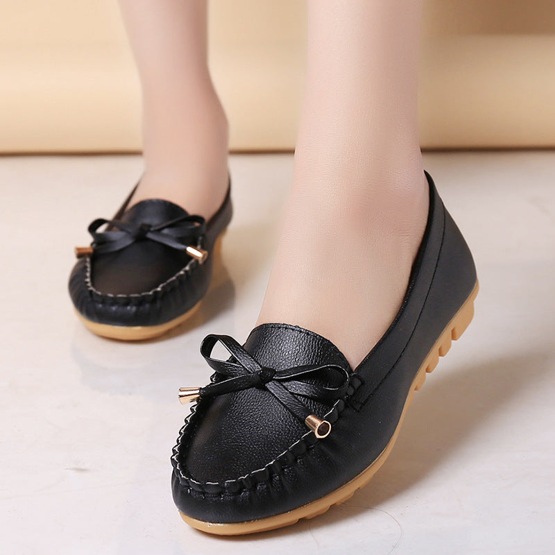 Flat Heel Pumps Single Shoes Flat Women's Shoes Student Peas Shoes