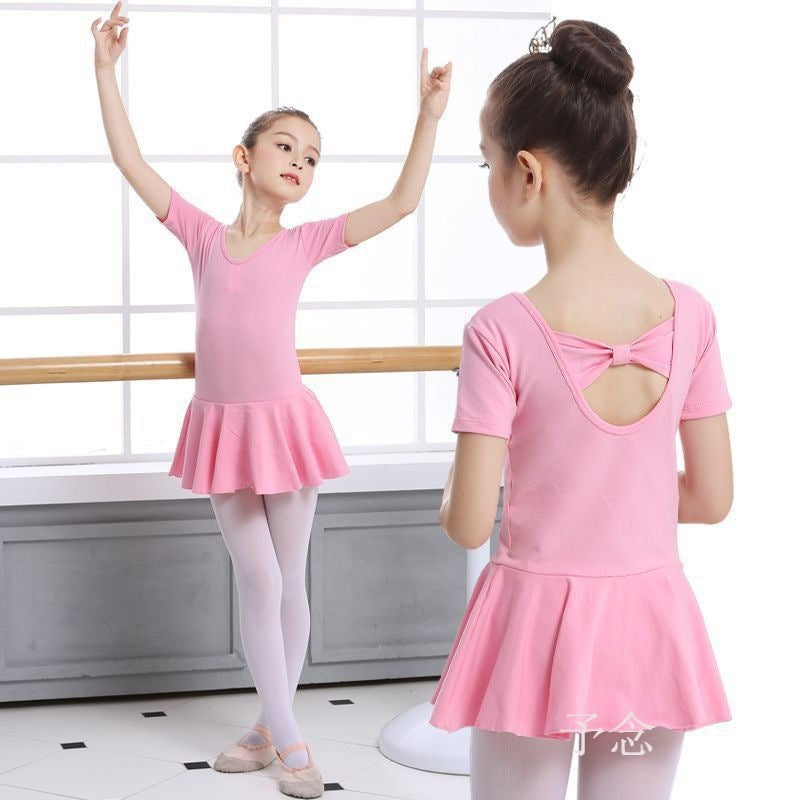 Dancing Dress Girls' Short Sleeve Exercise Clothing