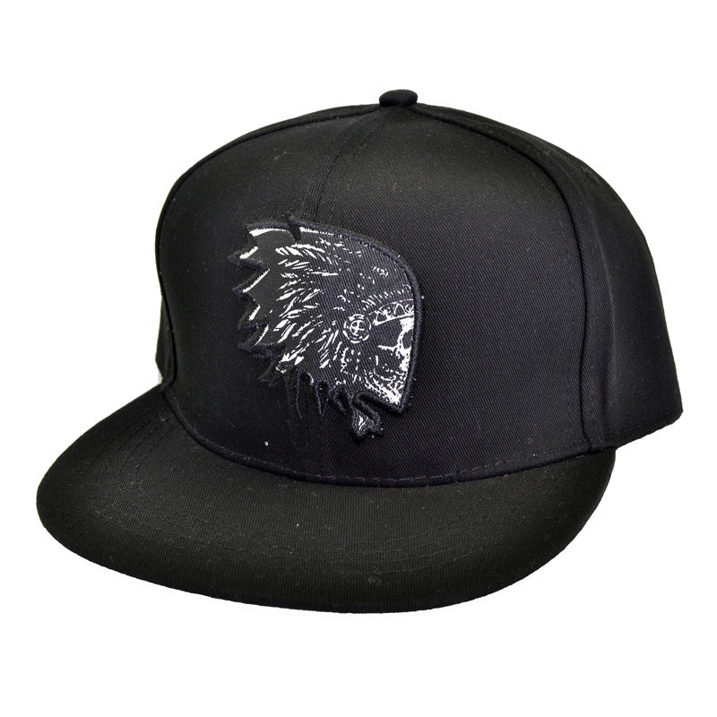 Flat brimmed male hip-hop hat