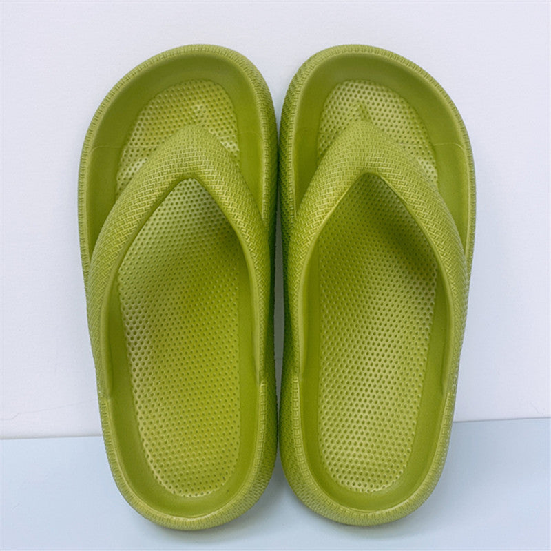 Clip Toe Shoes Eva Non-Slip Slippers Soft Sole Flip Flops Women Thick Bottom Bathroom Slides Summer