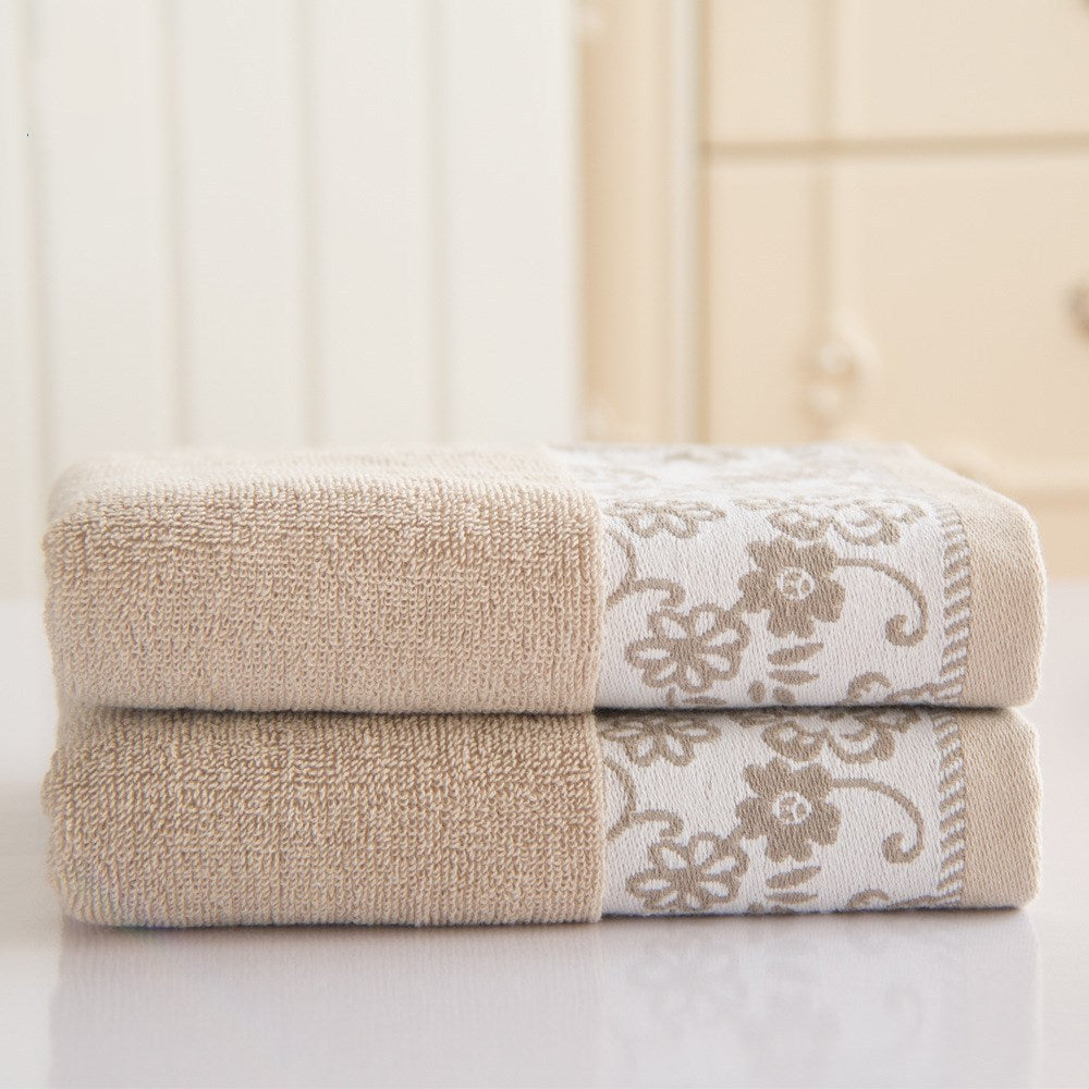 Wisteria flower cotton 32 ply jacquard absorbent towel