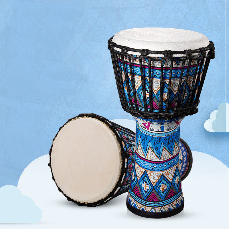 Qiangu Sheepskin African Drum Cloth Handmade Drum For Children''s Kindergarten Beginners 8 "10" Professional Yunnan Lijiang Drum