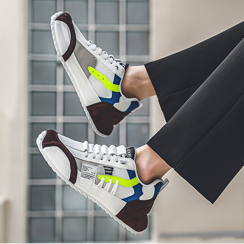 Chaussures de course à plateforme en maille respirante et polyvalente pour le sport, augmentant la hauteur, décontractées et anciennes