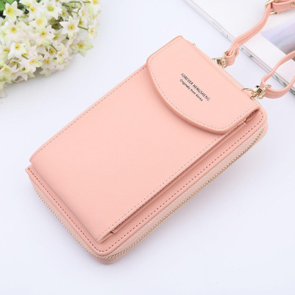 Mobile Phone Bag Zipper Women Diagonal Bag