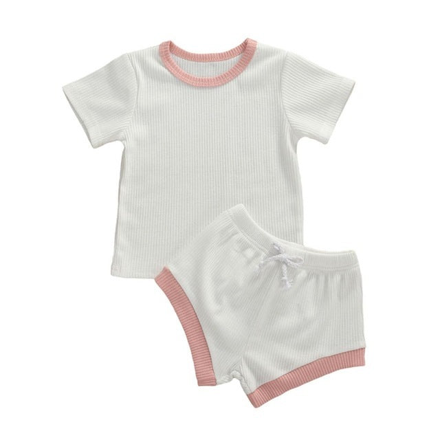 Baby Girl Boy Clothes Short Sleeve Top T shirt Shorts