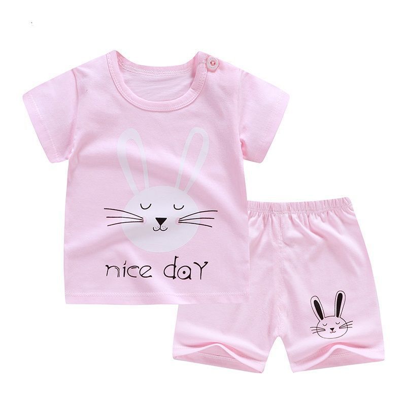 Children's short sleeve suit cotton baby clothes boy shorts