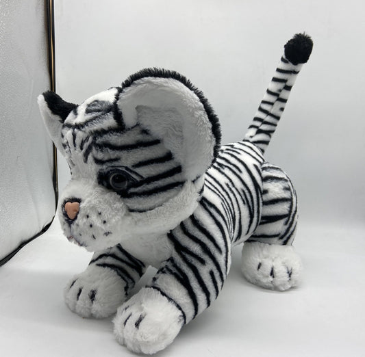 Véritable animal de compagnie en peluche jouet curieux animal de compagnie en peluche tigre jouet fille