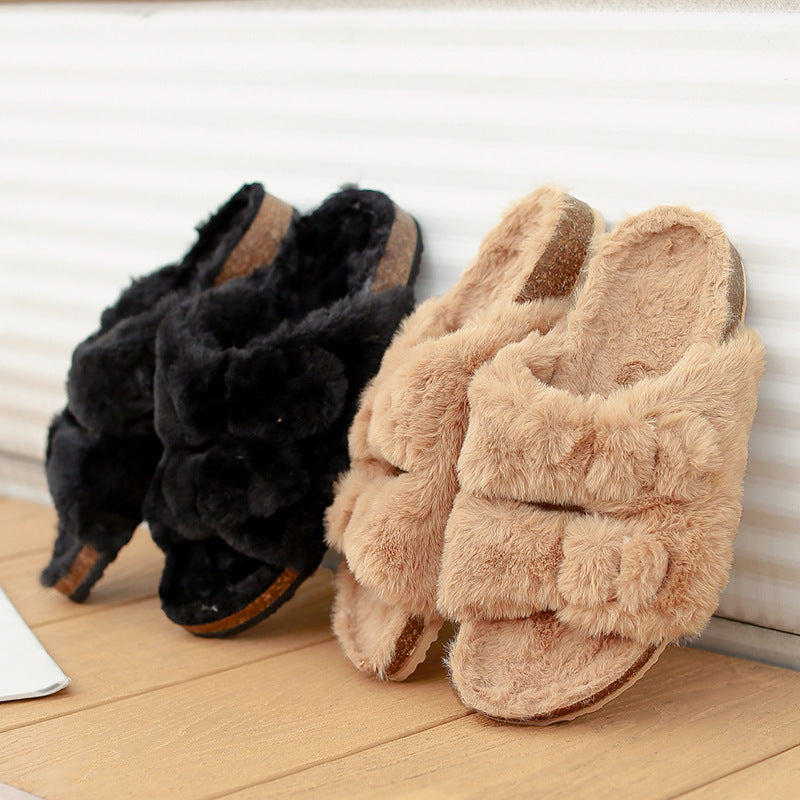 Women's Outer Wear Warm Winter Cotton Slippers