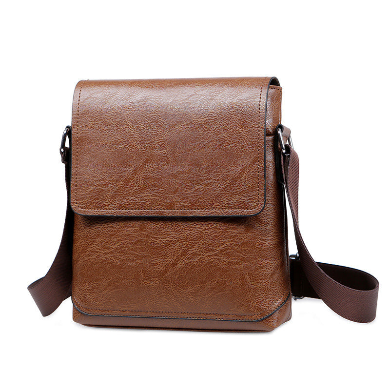 Casual Simple Business Leather Waterproof Men's Bag