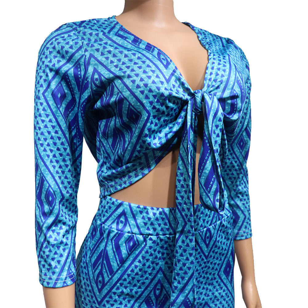 African Women Fashion Tops And Pants Set