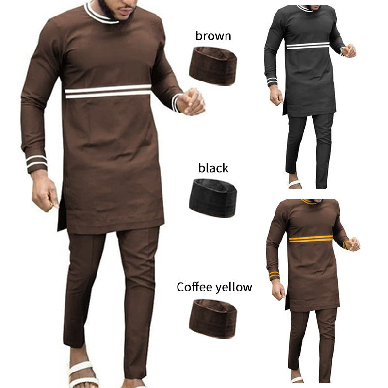 Halloween Costumes African Men's Clothing Traditional Outerwear Suits