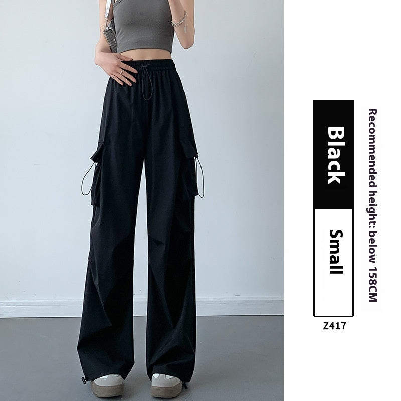 Women's Thickened Straight High Waist Mountaineering Wide Leg Pants