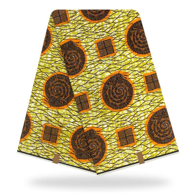 African batik cotton wax cloth Ankara circle wax cloth