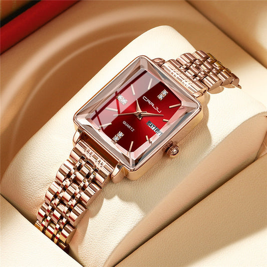 Simple Business Personality Fashion Waterproof Popular New Steel Belt Women's Watch