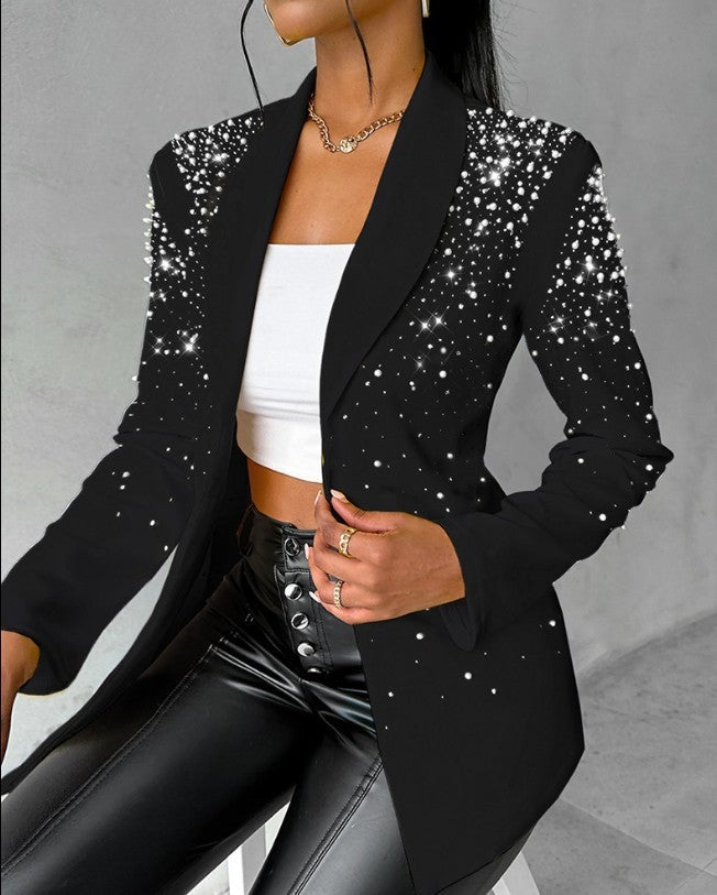 Fashion Casual Bubble Beads Small Suit Women's Clothing