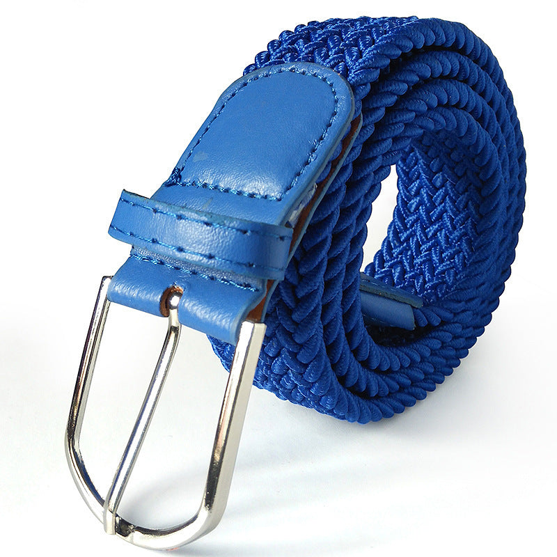 Men's Belt Unisex Braided Elasticated Belt Stretch Belt Canvas Belt Student Belt