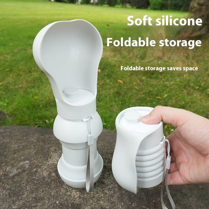 Outdoor Pet Folding Drinking Cup Silicone Portable Cup