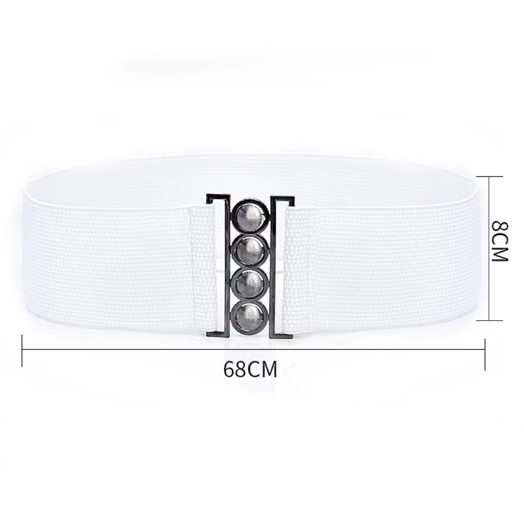 Women's Skirt Dress Belt Women's Belt Elastic Wide Belt