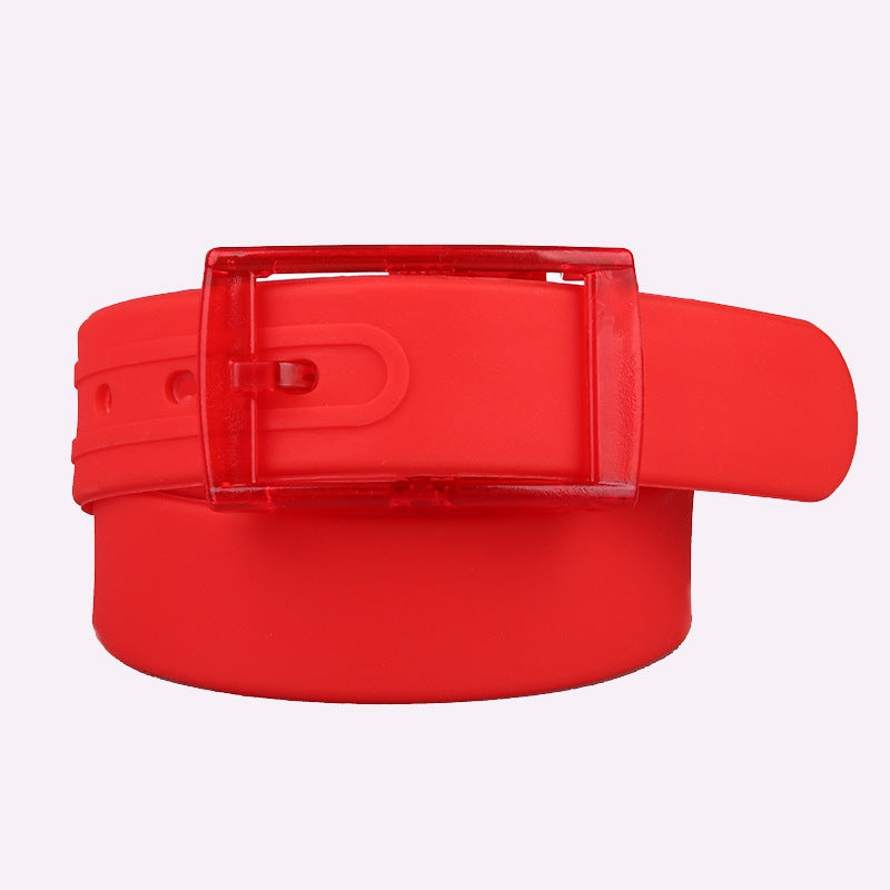 Unisex belt plastic buckle belt