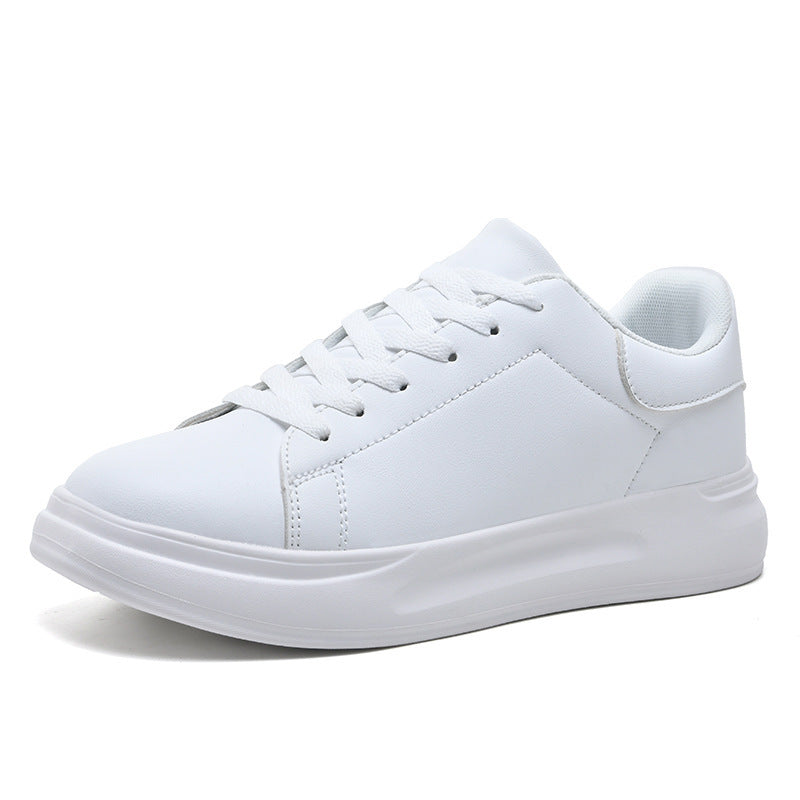 Chaussures blanches de grande taille Baskets de loisirs imperméables en cuir