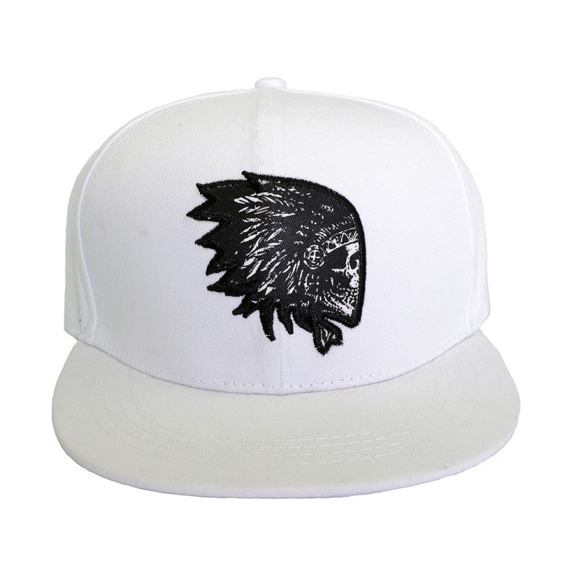 Flat brimmed male hip-hop hat