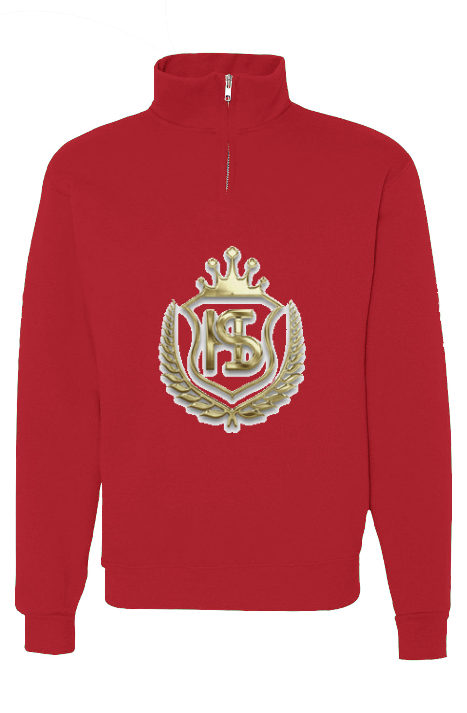 Cadet Collar Quarter-Zip Sweatshirt