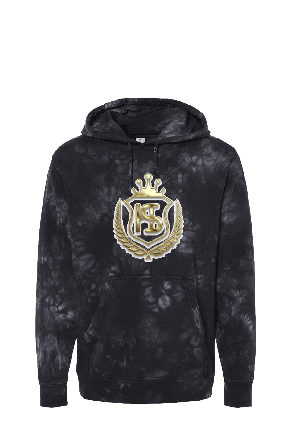 Tie Dye Black Hoodie