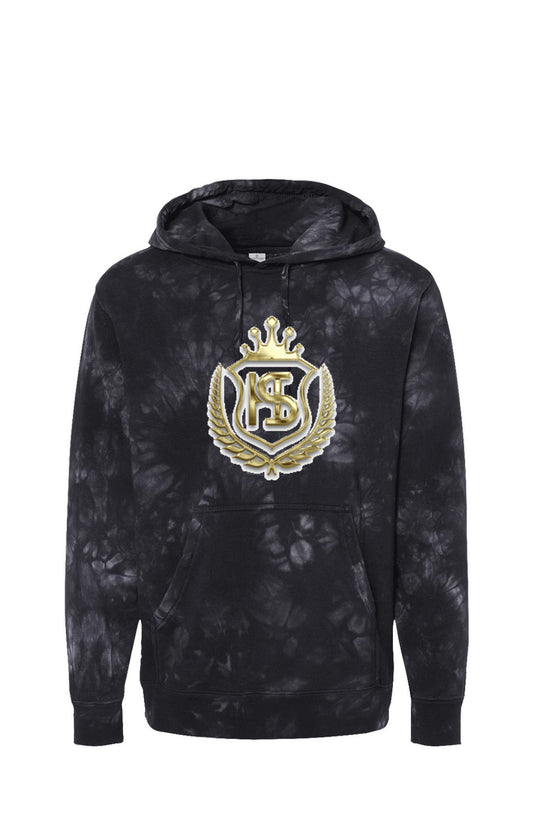 Tie Dye Black Hoodie