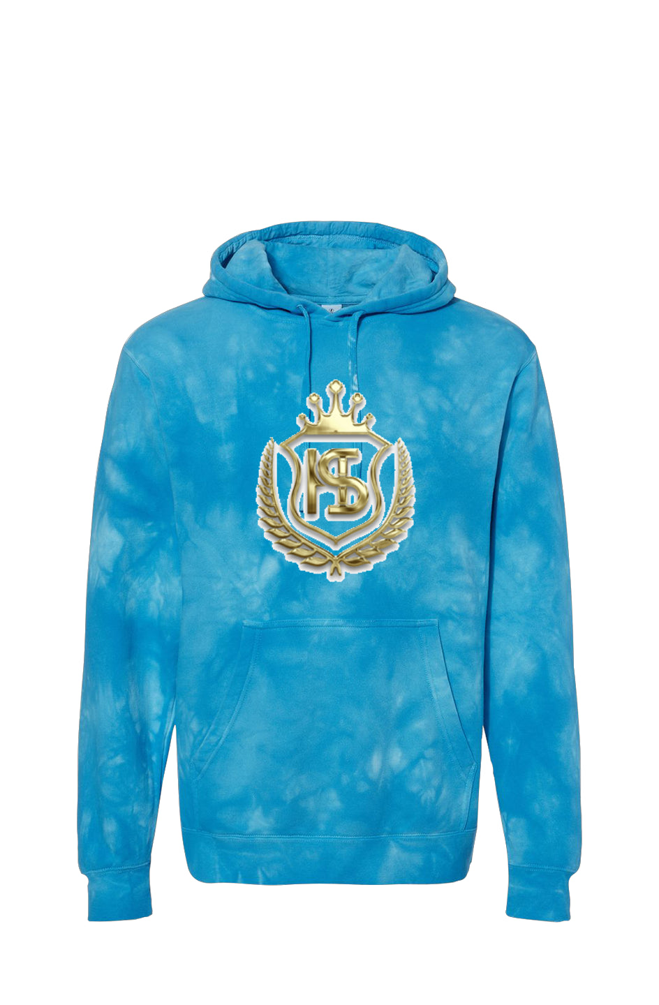 Tie Dye Aqua Blue Hoodie