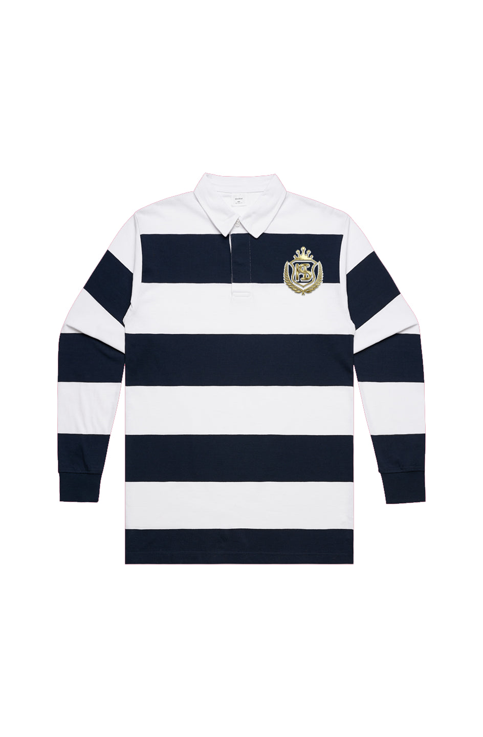 White/Navy Rugby Stripe Jersey