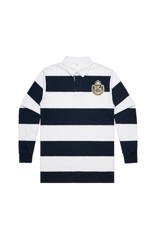 White/Navy Rugby Stripe Jersey