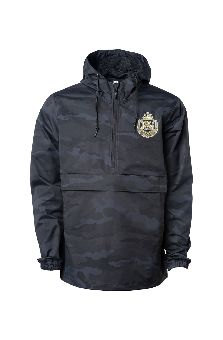 Black Camo Anorak Jacket