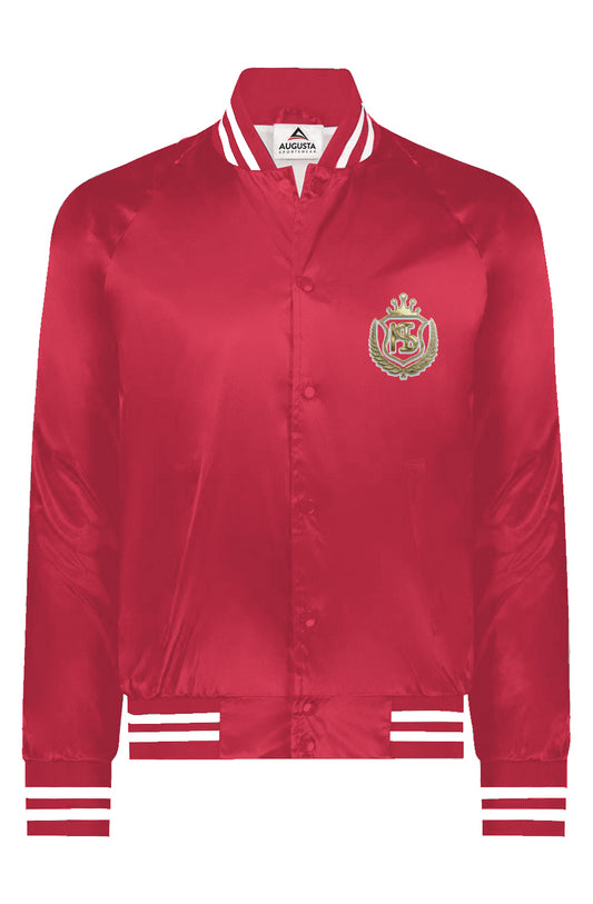 Satin Baseball Varsity Jacket