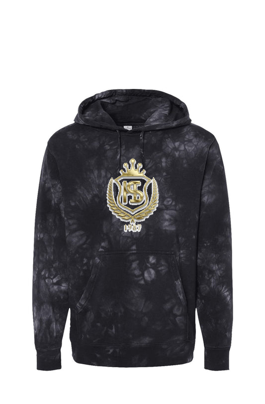 Tie Dye Black Hoodie