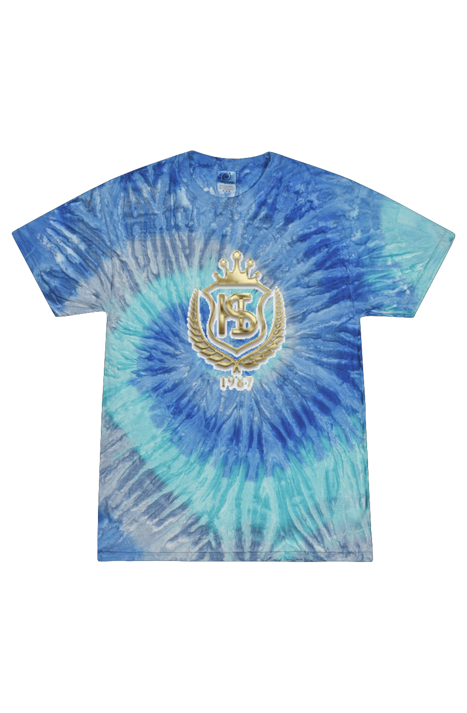 Tie Dye Blue Jerry Adult T Shirt