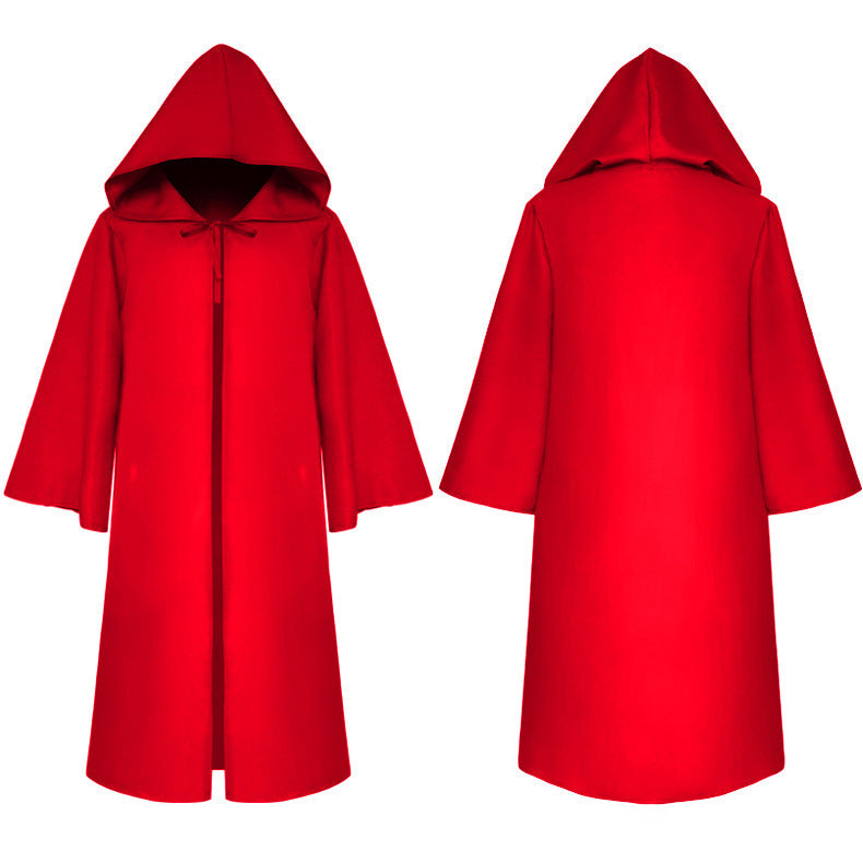 Halloween Ball Dress Up Death Cloak Medieval Hoodie Cloak