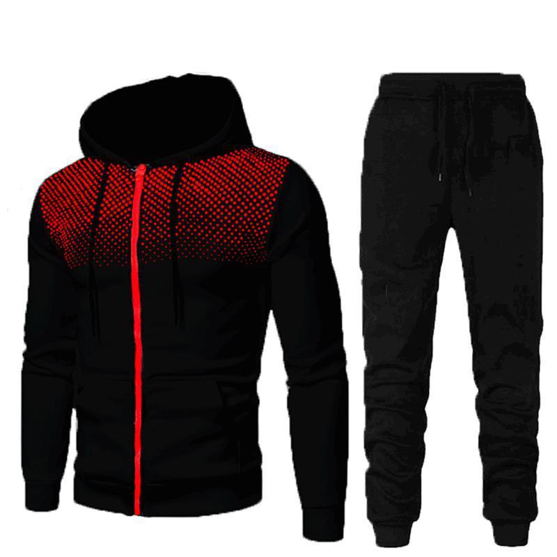 Men's Sports Fitness Casual Zipper Suit