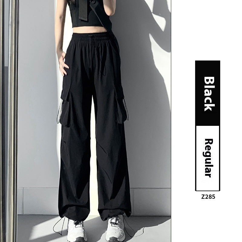 Women's Thickened Straight High Waist Mountaineering Wide Leg Pants